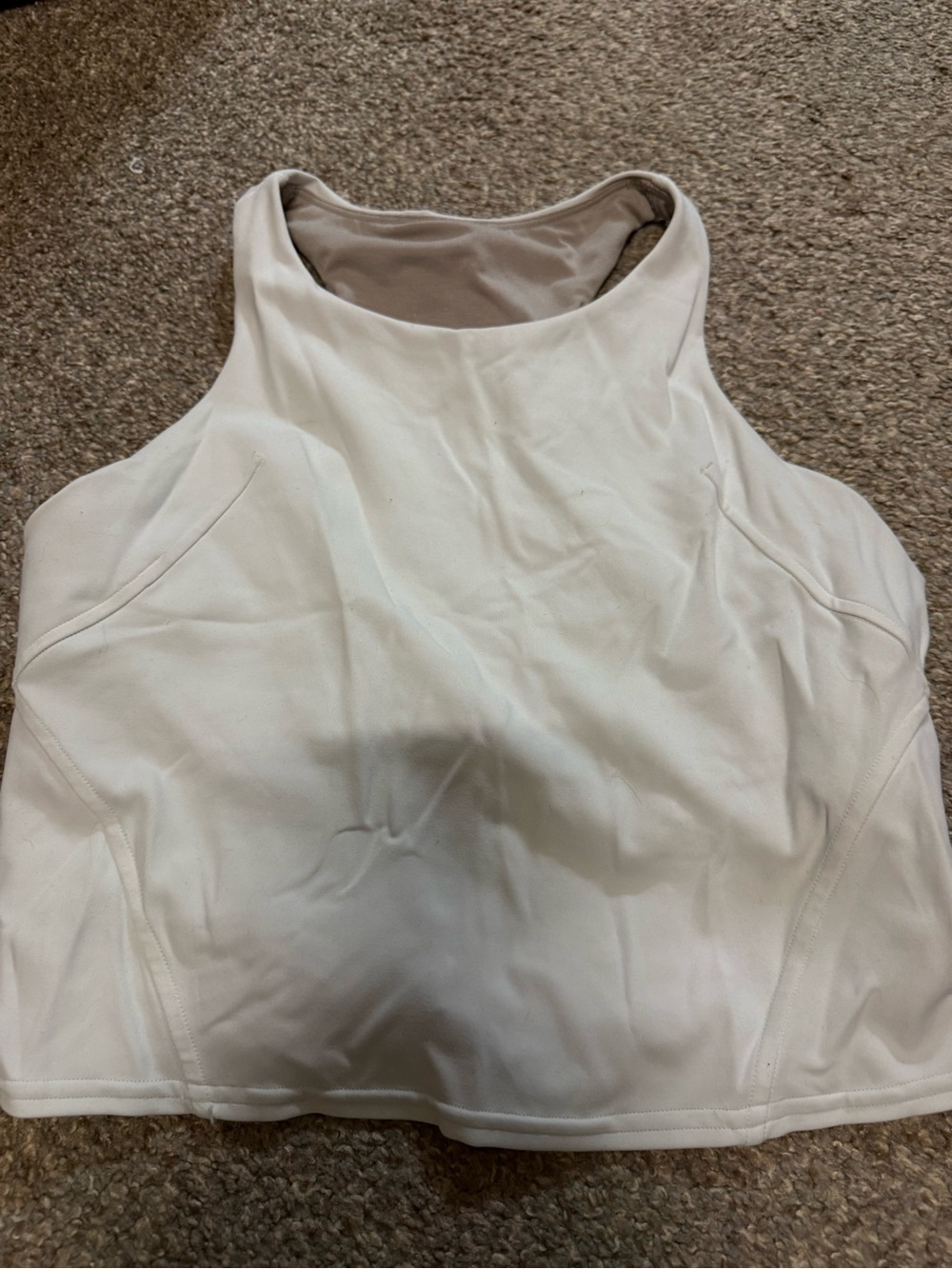 Lululemon Sleeveless High-Neck White Women's Tank Top